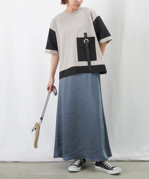 「LUCA/LADY LUCK LUCA」 半袖シャツ FREE カーキ レディース LADY LUCK LUCA 「LUCA/LADY LUCA」 半袖Tシャツ FREE カーキ