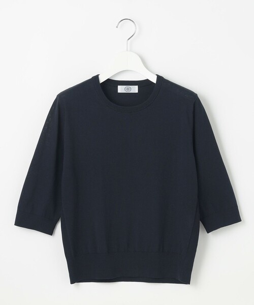 ニット セーター 「洗える」BASIC HT COTTON クールネック プルオーバー レディース ニット セーター 「洗える」BASIC HT COTTON クールネック プル