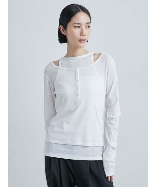 tシャツ シアーレイヤードＴＯＰＳ レディース