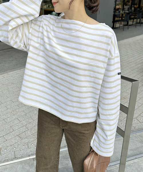 ジミレニアル　ボーダー長袖Tシャツ　ジミンパパ　新品未使用 天竺ボーダー 長袖Tシャツ