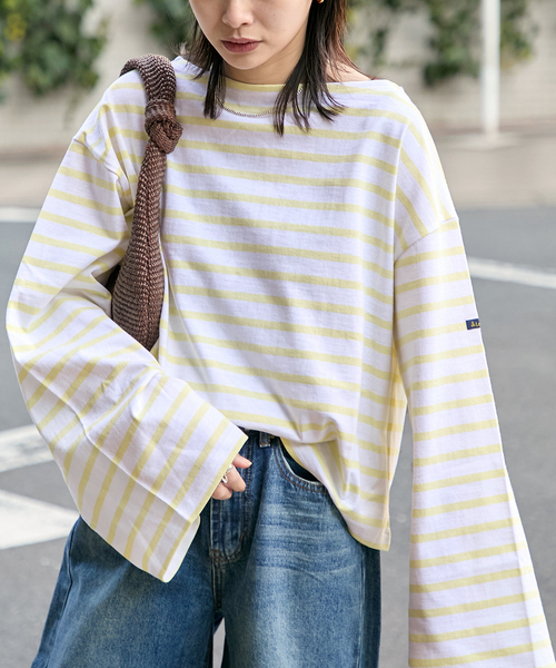 ルミノア　ボーダーTシャツ Le Minor/ルミノア】ボーダーカットソー（Tシャツ/カットソー