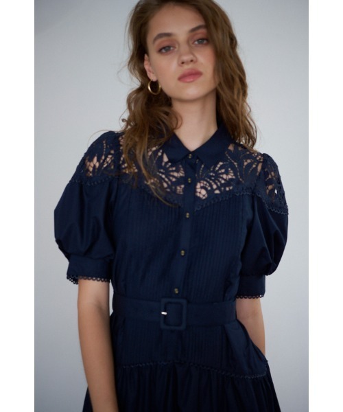 【新品未開封・送料無料】 Isabel ワンピース Estella.K Lace ケミカルレース Dress Belted ワンピース