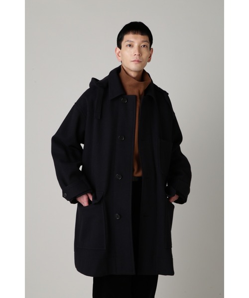 MHL.（エムエイチエル） ステンカラーコート LARGE ブラック メンズ