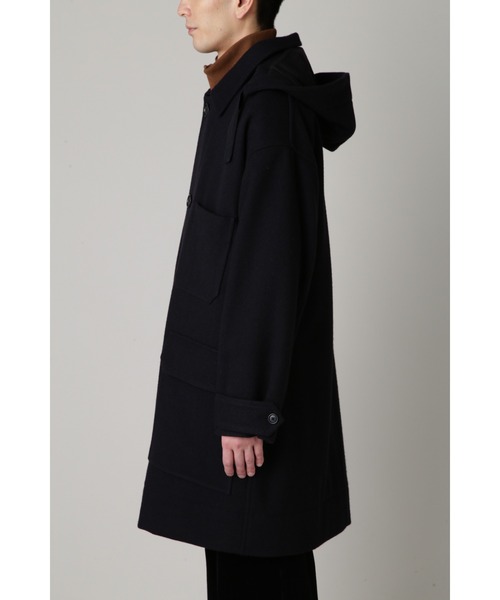 MHL.（エムエイチエル） ステンカラーコート LARGE ブラック メンズ