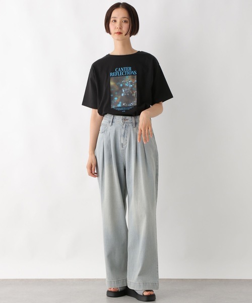 LEPSIM ジーンズ デニム デニムパンツ Wタックワイドデニム