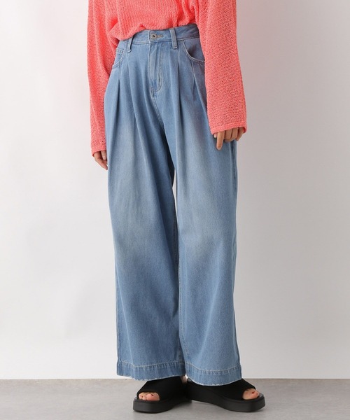 LEPSIM（レプシィム） ジーンズ デニム デニムパンツ Wタックワイド