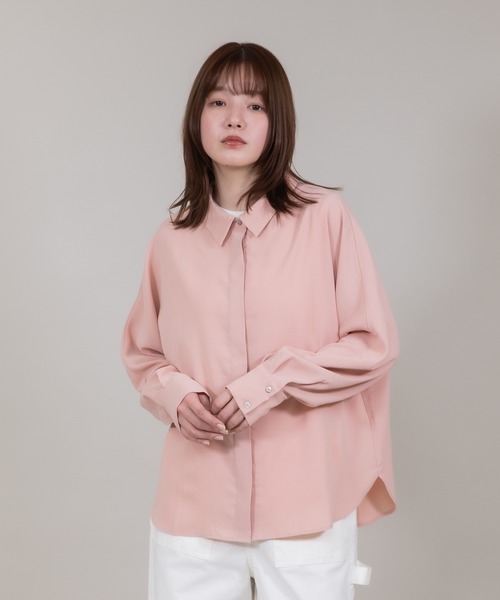 ブラウス シャツ 「meeny miny」「UV」ヨガインストラクター監修　美痩着る日焼け止めラフシャツ レディース