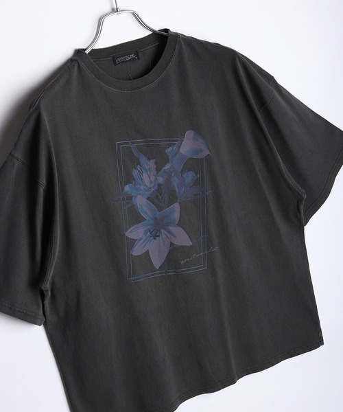 WESTSEA（ウエストシー） tシャツ 花柄プリント ピグメント加工 半袖T