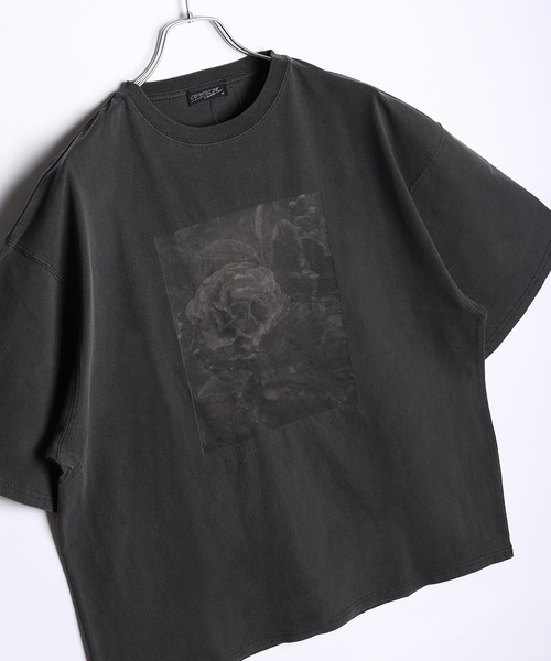 WESTSEA（ウエストシー） tシャツ 花柄プリント ピグメント加工 半袖T