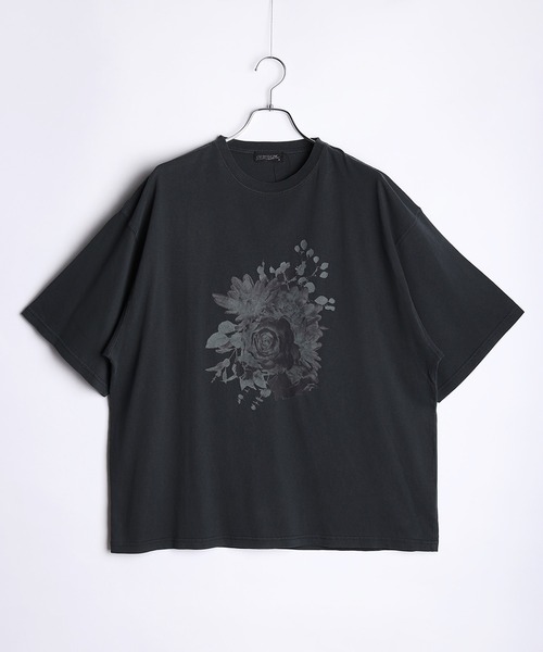 WESTSEA（ウエストシー） tシャツ 花柄プリント ピグメント加工 半袖T