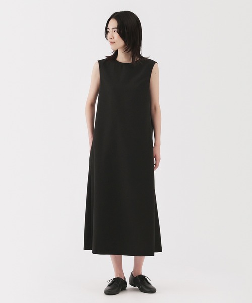 ２〜４日でお届け！ストレッチ素材ノースリーブシャツワンピース 2〜4日でお届け！ストレッチ素材ノースリーブシャツワンピース