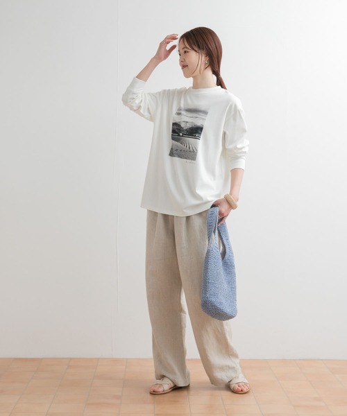 専用です！完売【新品】6 ROKU フォトプリントロングスリーブTシャツ LIP 6(ROKU)＞フォト プリント ロングスリーブ Tシャツ OSTP