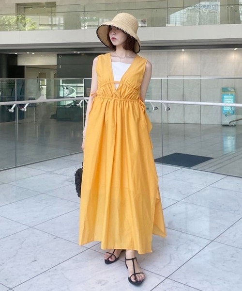 DRESSLAVE（ドレスレイブ） ワンピース shirring irregular hem dress