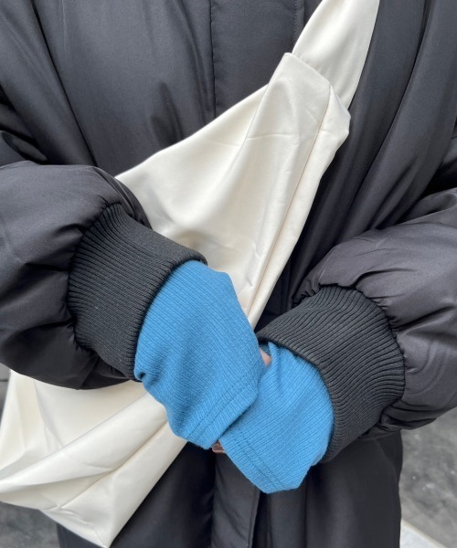 「nemne store」 中綿ブルゾン フリー ブラック レディース_画像4