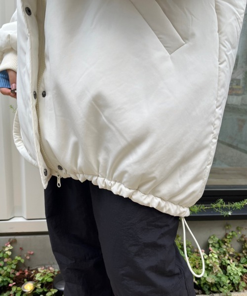 「nemne store」 中綿ブルゾン フリー ブラック レディース_画像7