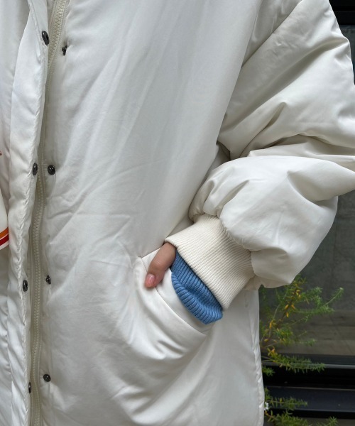 「nemne store」 中綿ブルゾン フリー ブラック レディース_画像8