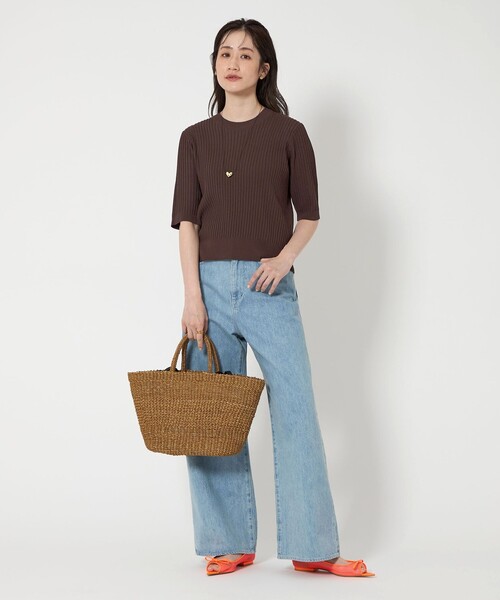 UNITED ARROWS 近年モデル メッシュクルーネックフラワーニット BEAUTY&YOUTH UNITED ARROWS（ビューティーアンドユース
