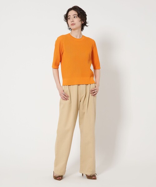 ユナイテッドアローズ　ハーフスリーブニット UNITED ARROWS ニット セーター メッシュ ハーフスリーブ