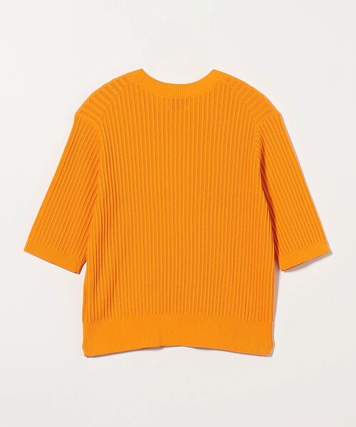 ユナイテッドアローズ　コットンケーブルメッシュニット　オレンジ UNITED ARROWS（ユナイテッドアローズ）の「UWSC メッシュ