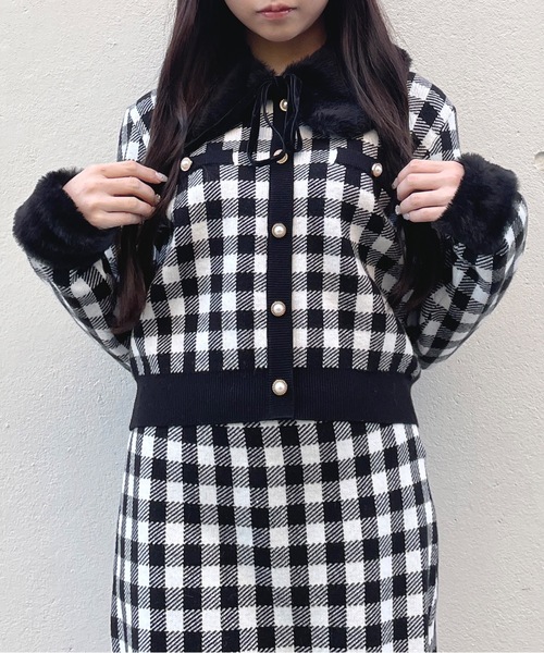 「abc une face」 長袖ニット FREE グレー系その他 レディース_画像5