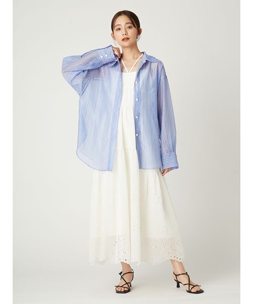 FRAY I.D ワンピース カットワークレースティアードキャミ