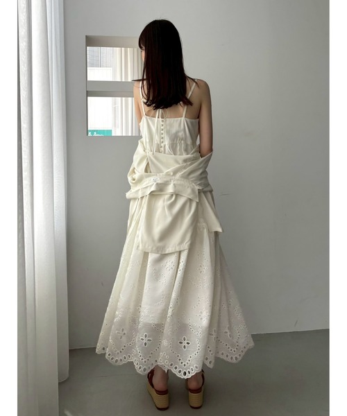 FRAY I.D ワンピース カットワークレースティアードキャミ