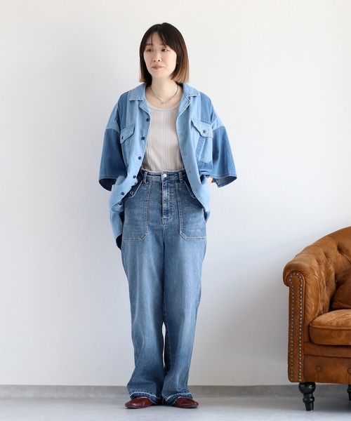 cepo（セポ） ワイドパンツ ジーンズ デニム デニムパンツ 「接触冷感