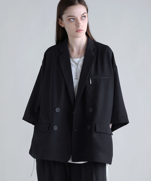 Vintage セットアップ ダブル テーラードジャケット ウール 紺 BC28 SOCCE ジャケット テーラードジャケット 「セットアップ可」ダブル