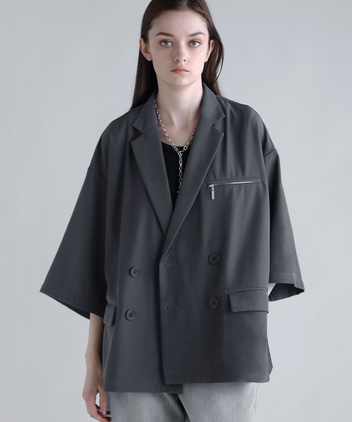 SOCCE ジャケット テーラードジャケット 「セットアップ可」ダブル