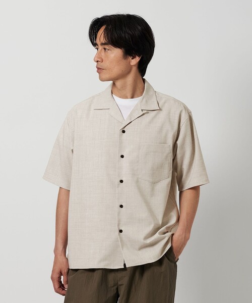 BEAUTY＆YOUTH UNITED ARROWS シャツ FLAX ライク オープン