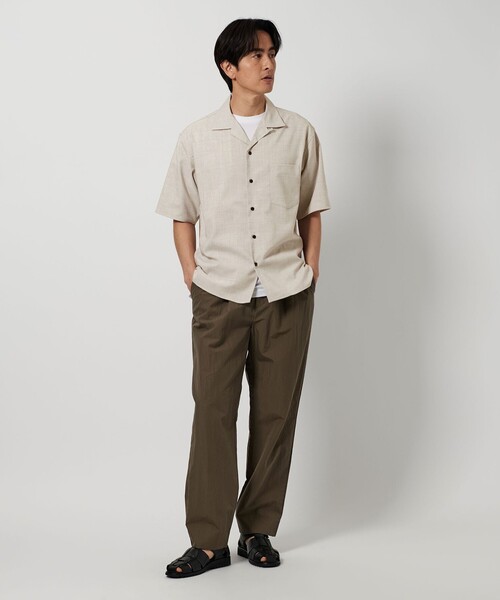 BEAUTY＆YOUTH UNITED ARROWS シャツ FLAX ライク オープン