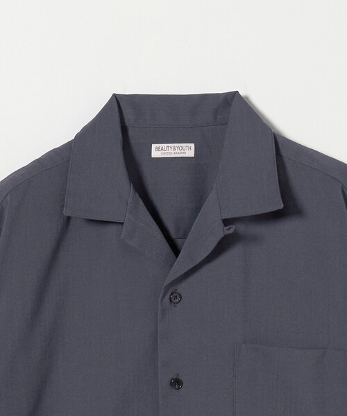 BEAUTY＆YOUTH UNITED ARROWS シャツ FLAX ライク オープン
