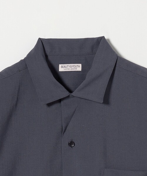 BEAUTY＆YOUTH UNITED ARROWS シャツ FLAX ライク オープン