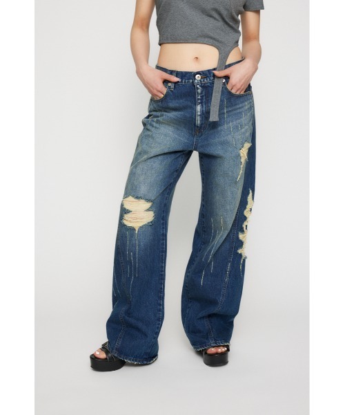 LAGUA GEM デニムパンツ LAGUA GEM ジーンズ デニム デニムパンツ BASIC WASH LOOSEY