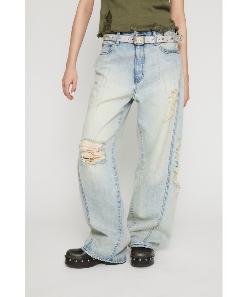 LAGUA GEM デニムパンツ LAGUA GEM ジーンズ デニム デニムパンツ BASIC WASH LOOSEY
