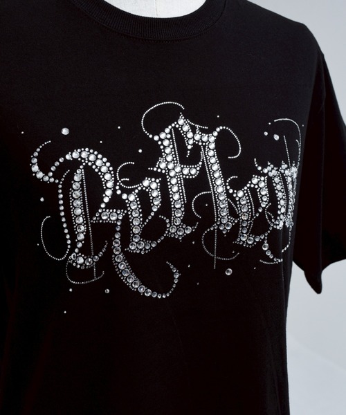 REFLEM tシャツ 「REFLEM/レフレム」ロゴラインストーンTシャツ