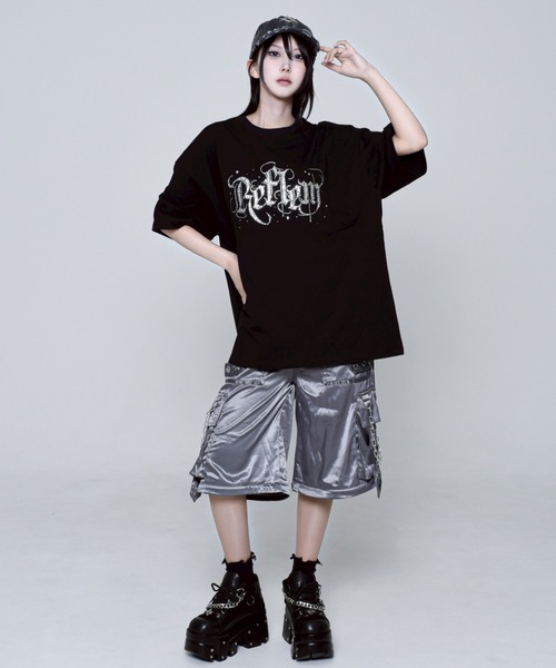 REFLEM Tシャツ REFLEM tシャツ 「REFLEM/レフレム」チェーン付き顔料加工T