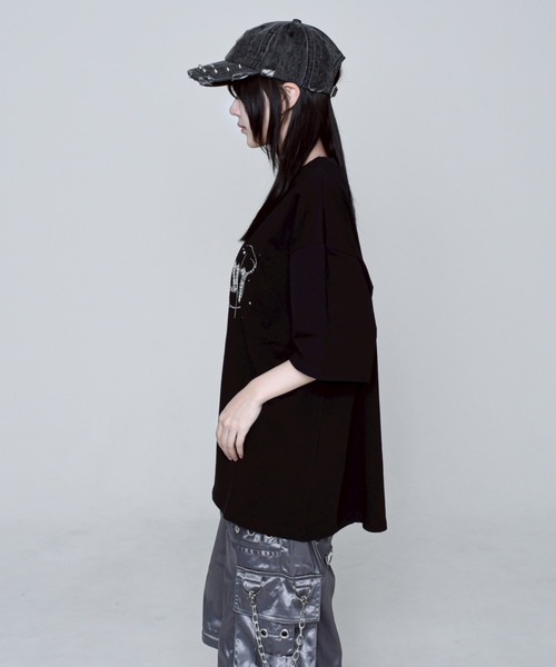 REFLEM tシャツ 「REFLEM/レフレム」ロゴラインストーンTシャツ