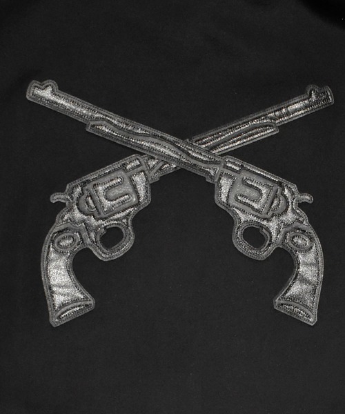 roar 黒 ジップアップジャケット roar guns 「roarguns」 ジップアップブルゾン 1 ブラック
