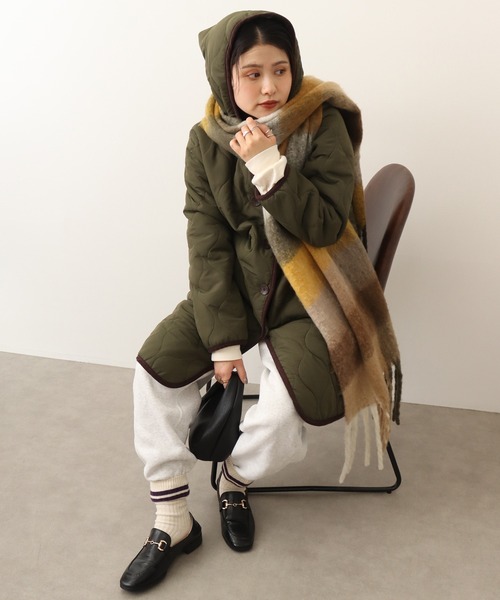 「FUNALIVE」 コート L ブラック レディース_画像4