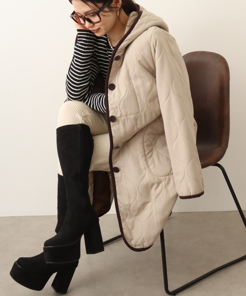 「FUNALIVE」 コート L ブラック レディース_画像9