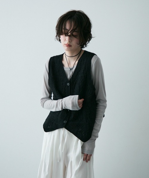 ベスト ジレ コットンサッカー ジレ レディース ベスト・ジレ – Sirin Online Store