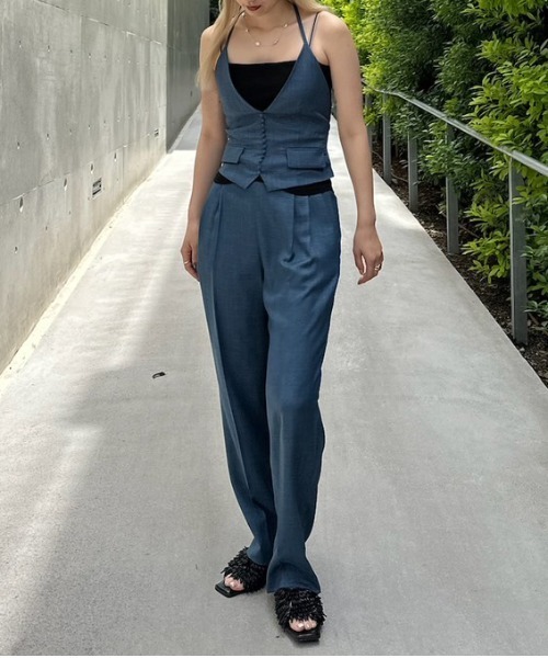 割引中】アメリ MEDI CORD SUSPENDER WIDE PANTS Ameri VINTAGE 