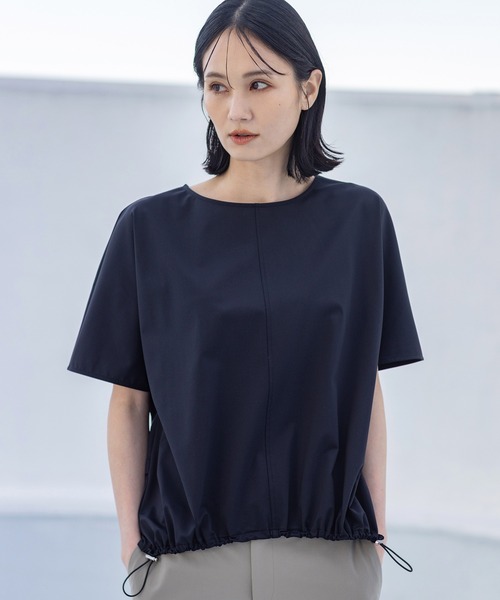 tシャツ 2025春夏「接触冷感・UVカット・はっ水加工」ストレッチナイロンラッシュドロストプルオーバー レディース