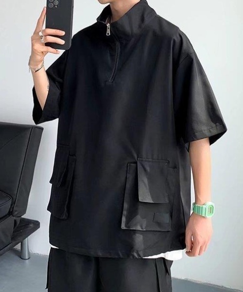 シャツ 「セット商品」ドロスト ハーフジッププルオーバー カーゴ