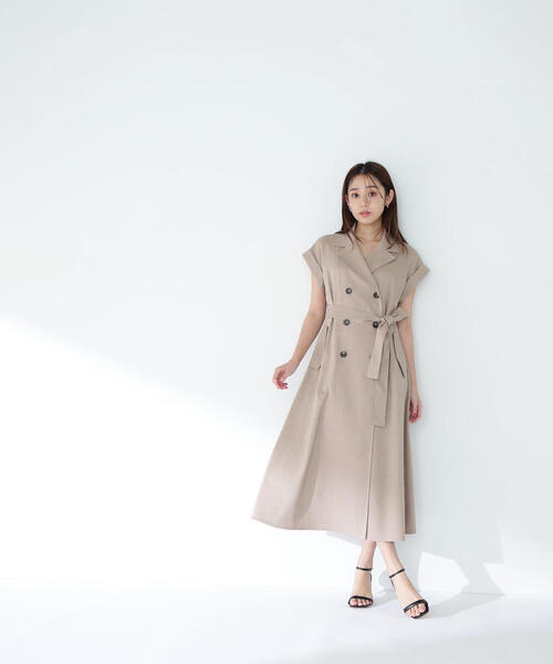 ナチュラルビューティーベーシック ♡ トレンチワンピース NATURAL BEAUTY BASIC ワンピース ベルテッドトレンチワンピース
