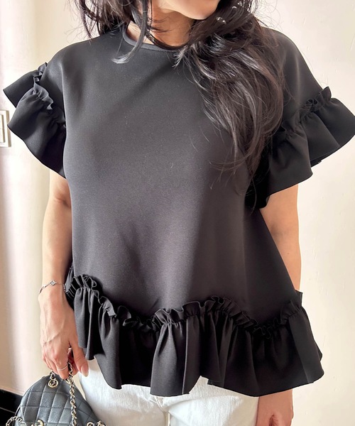 トップス Myu Myu tシャツ CANDYフリル TOPS レディース : ZOZOTOWN Yahoo!店