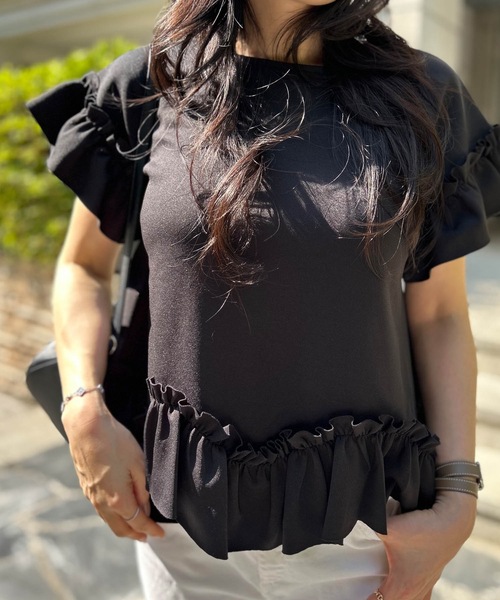 トップス Myu Myu tシャツ CANDYフリル TOPS レディース : ZOZOTOWN Yahoo!店