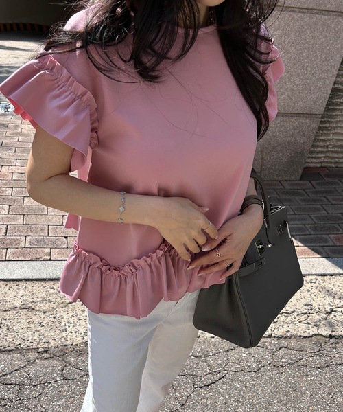 トップス Myu Myu tシャツ CANDYフリル TOPS レディース : ZOZOTOWN Yahoo!店