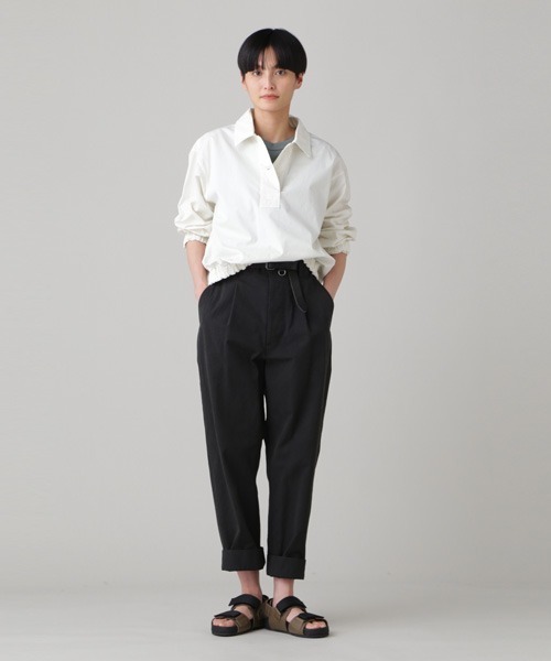 【美品】MHL. チノパンツ MHL. 「MHL.」 チノパンツ 3 ブラック レディース : ZOZOTOWN